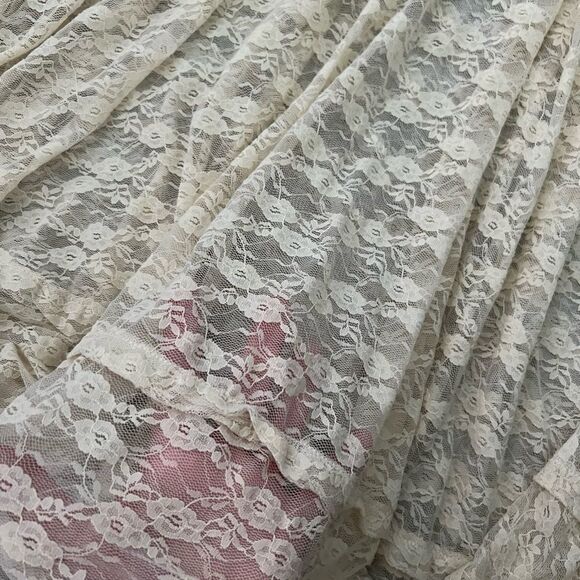 Free People Myrna Lace Floral Sheer Tunic Tank Top size XS - Picture 4 of 6